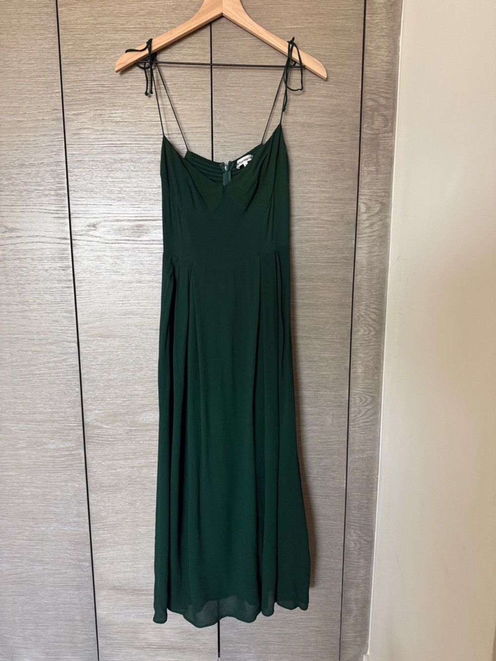REFORMATION Jaelyn Midi Dress – Emerald Green – Size 8 – Pristine Condition - Picture 3 of 5